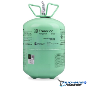 Gas Refrigerante R22 por 13,600 kilos. Marca: Chemours
