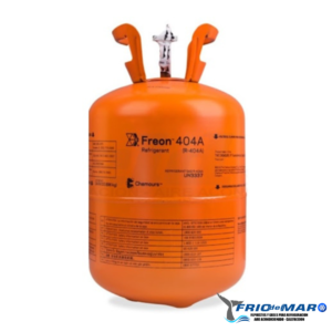 Gas Refrigerante R404 por 10,900 kilos. Marca: Chemours